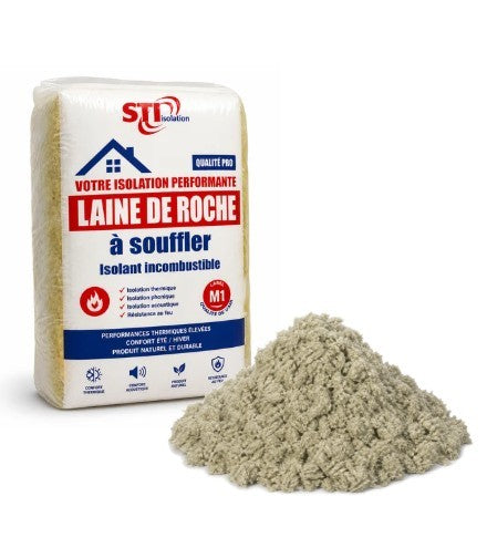 Laine De Roche À Souffler Pour Combles Perdus - Sac De 20 Kg